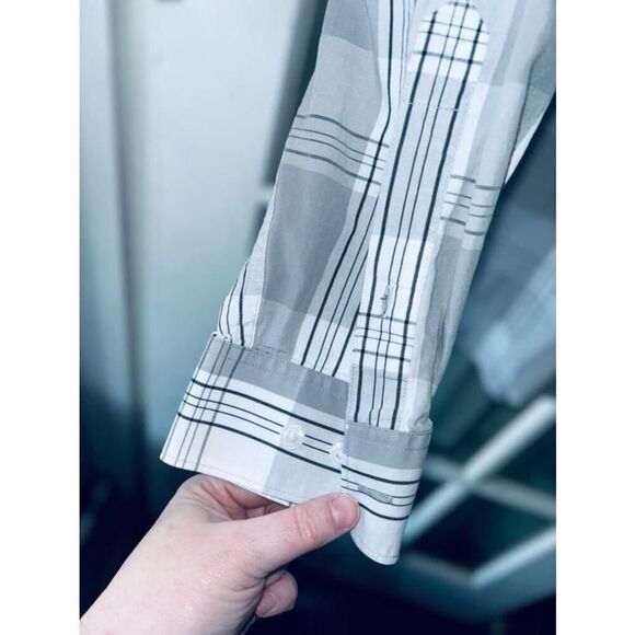 Perry Ellis Men’s XL Slim Fit Classic Button Down Long Sleeve Plaid Casual Shirt - Picture 3 of 9